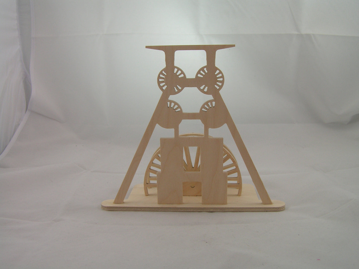 Förderturm Doppelbock natur