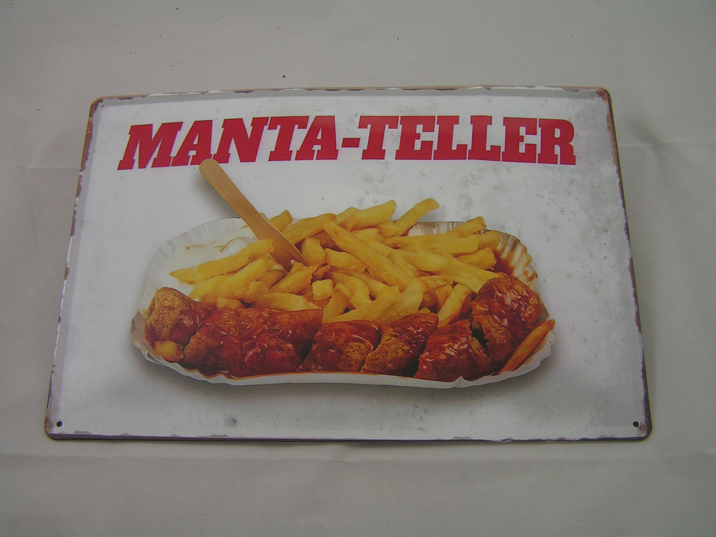 Manta-Teller Schild
