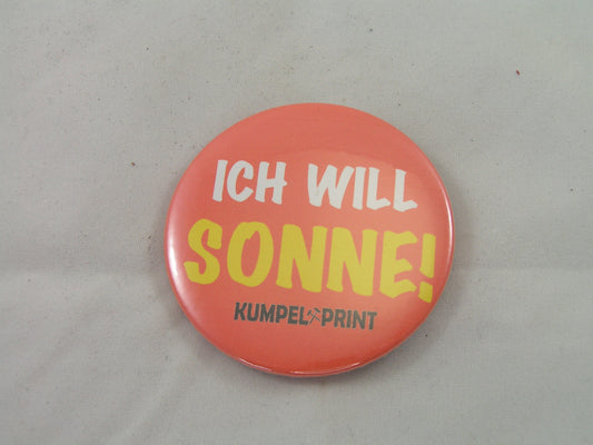 Button Ich will Sonne