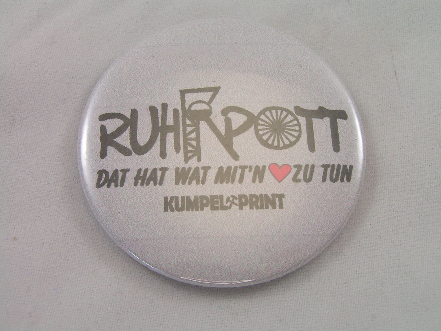 Button Ruhrgebiet mit Herz