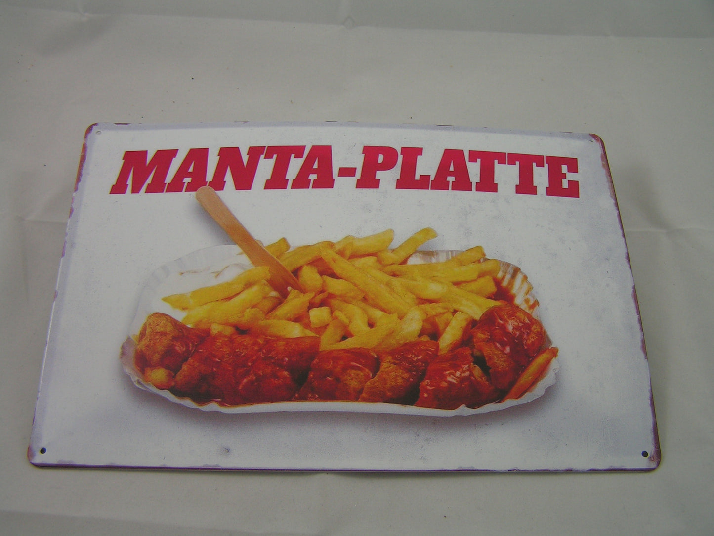 Manta-Platte Schild